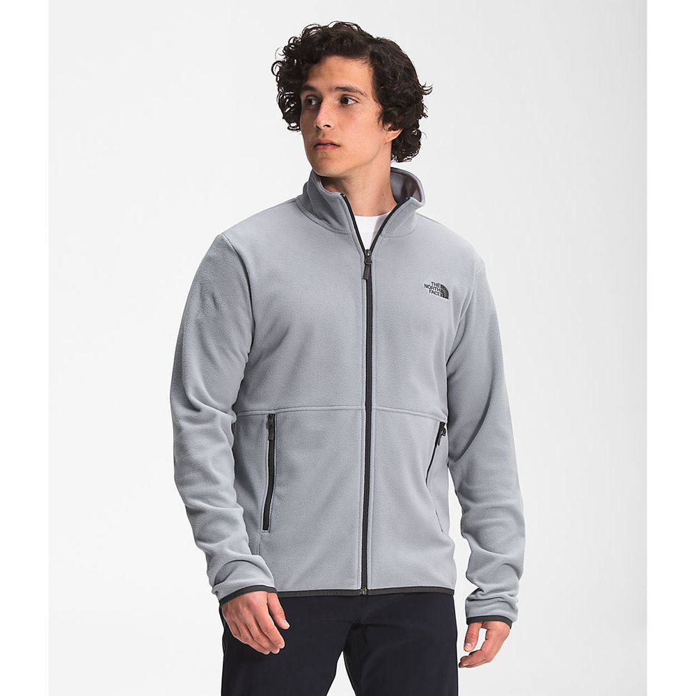 The North Face Fleece Jacket Mens Australia - The North Face Tka Glacier Full Zip Grey (BKN-059632)